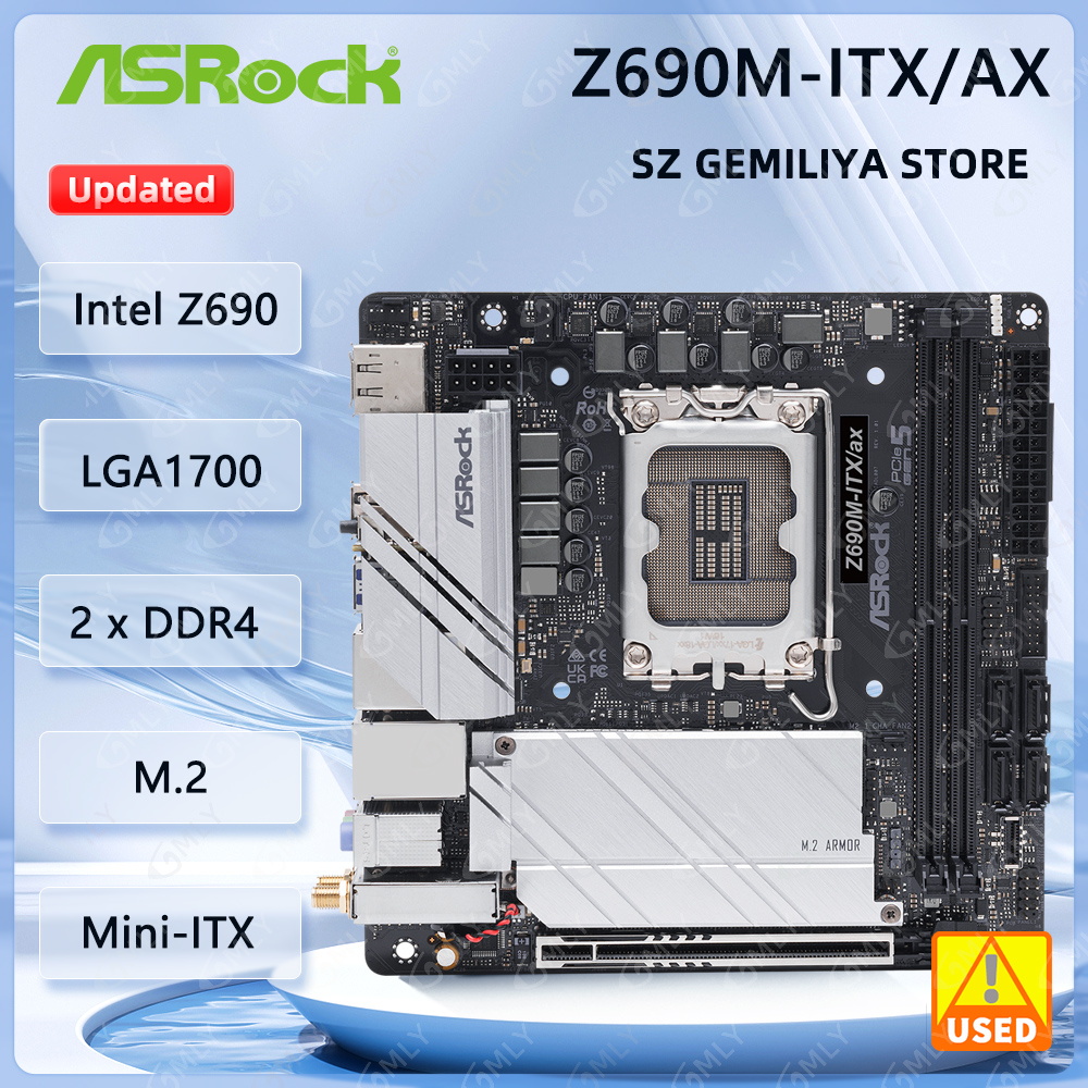 Lga1700 Itx Motherboard Ddr5 - ASROCK Z690M-ITX/ax Mini-ITX Anakart LGA1700 Intel