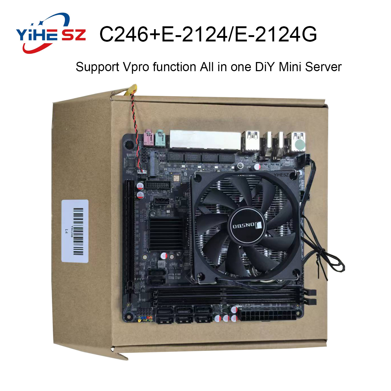 Nas Motherboard 8 Sata Mini Itx - E-2124/2124G C246 Vpro NAS Anakart 8SATA