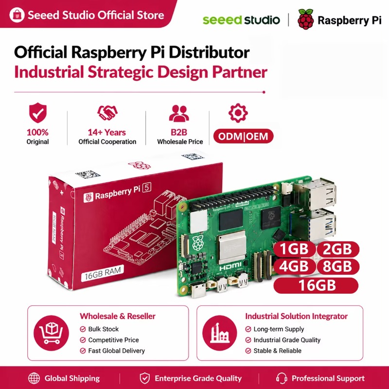 Toptan Ürün Orijinal 5 Gelişti - Raspberry Pi 5 8Gb Board incelemesi ve fiyatı